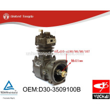 Compresseur d&#39;air D30-3509100B d&#39;origine du moteur YC4D de YUCHAI pour le camion chinois